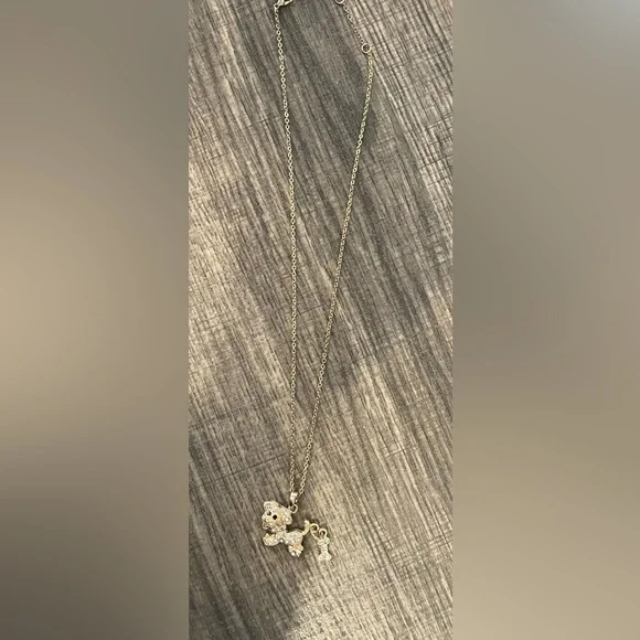 Puppy with Bone Tail Necklace - Picture 2 of 5